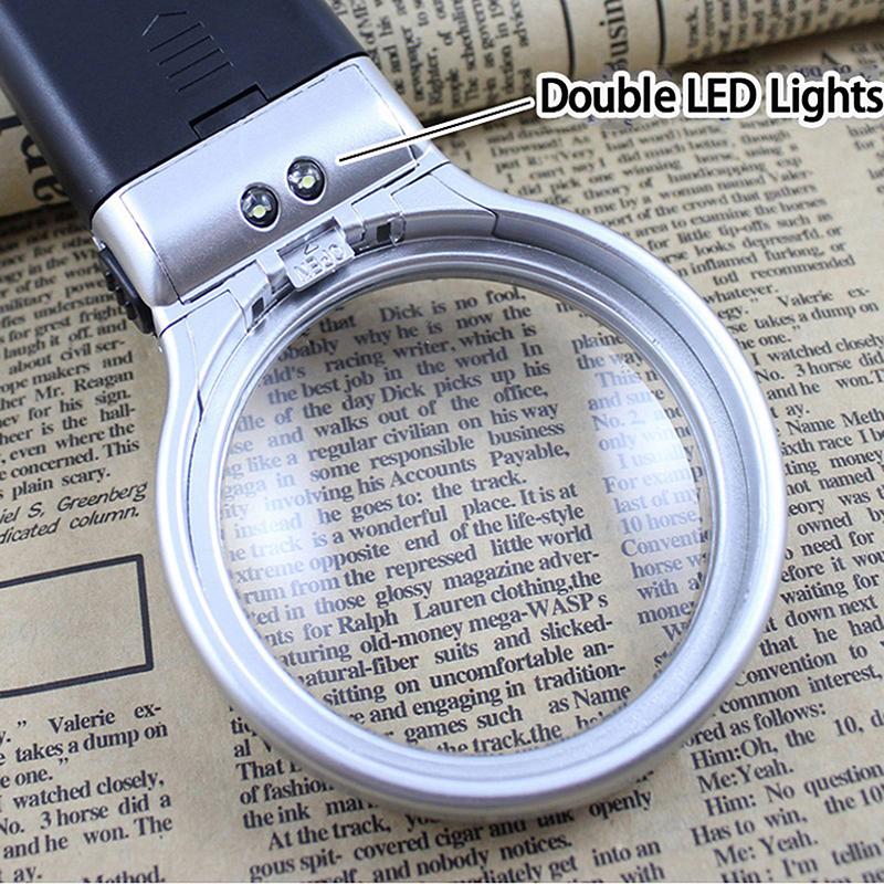 WCIC Новый многофункциональный портативный настольный компьютер 3 в 1, складное 3-кратное увеличительное стекло с 2 светодиодными HD-объективами