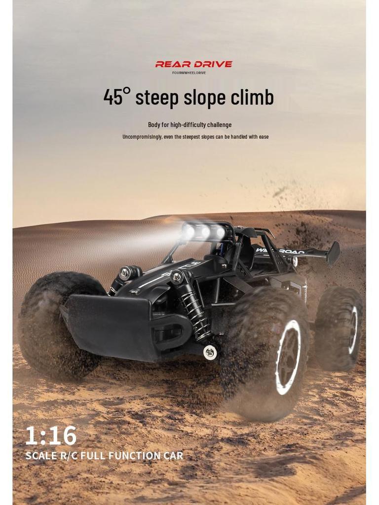 1:20 Сплав Внедорожный Радиоуправляемый Автомобиль: Бигфут-альпинист с пультом 2.4G, подсветкой и возможностями дрифта.