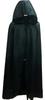Sanshiro Market Dracula Ghost Costume with Hood and Adult Size XL Cloak, Black,