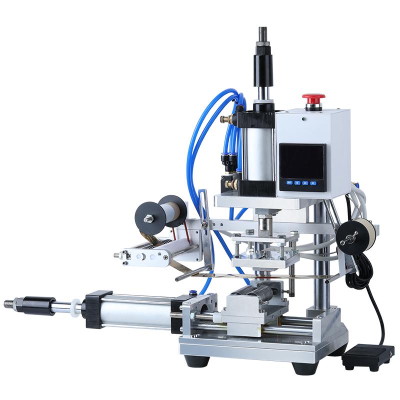 ZONESUN ZS-GT100 Logo Trademark Hot Foil Stamping Machine for Cylinder Wood Lipstick Pencil