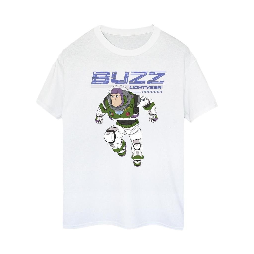 Disney Женская/Дамская хлопковая футболка бойфренда Lightyear Buzz Jump To Action