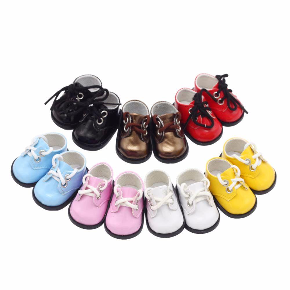 1 Pair Handmade 12 BJD Doll PU Shoes Fashion OB11 Leather Shoes ob11 Doll Sandals  EXO Doll