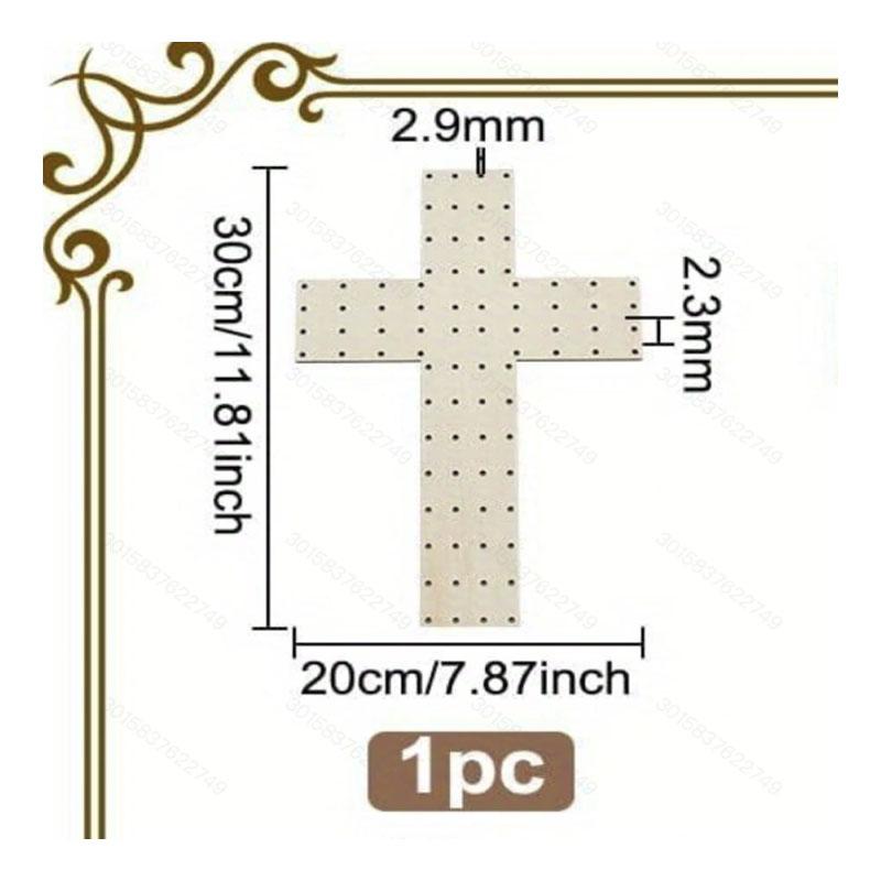 Wooden Wreath Frame Forms Set | Round,Triangle,Cross Shapes with Pre-Drilled Holes,Craft Supplies for Festive Decor,No Feathers