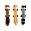 Hollypet 1 шт. Плюшевая пищалка для питомца, жевательная игрушка в форме енота и белки, прочная игрушка для прорезывания зубов и кусания для собак/кошек для самостоятельной игры и тренировки