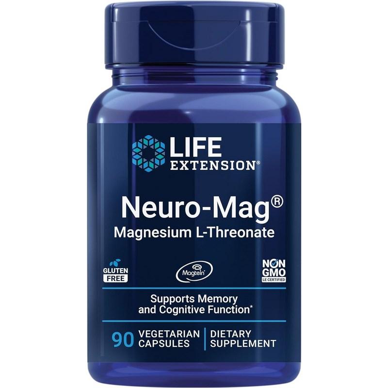 Life Extension S Neuro Mag Магний Вегетарианские Капсулы, 90 Таблеток, 2 Упаковки