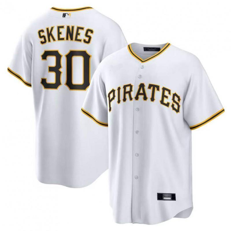 Pittsburgh Pirates MLB Baseball Jersey 30 Skenes Embroidered Fan Wear Mens Loose Fit V-Neck Sportswear