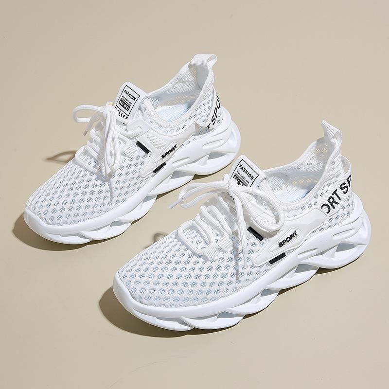 Летние новые корейские дышащие женские туфли Flyknit, студенческие повседневные туфли, женские кроссовки на толстой подошве для женщин