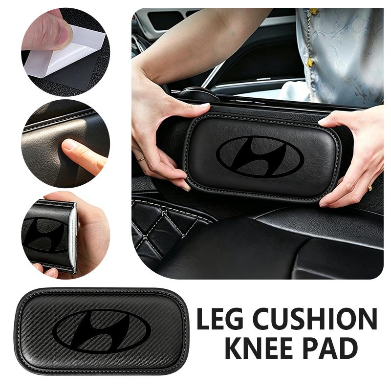For Hyundai Car Interior Leg Knee Rest Pad Leather Cushion Accessories Genesis Azera GDI i10 i20 i30 i40 ix20 ix35 Accent ZZ39