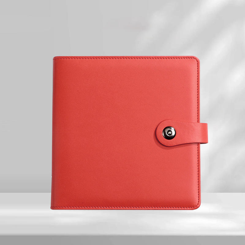 Кожаный альбом для хранения учебных денег с застежкой-кнопкой, портативные держатели денег, блокнот для отслеживания бюджета