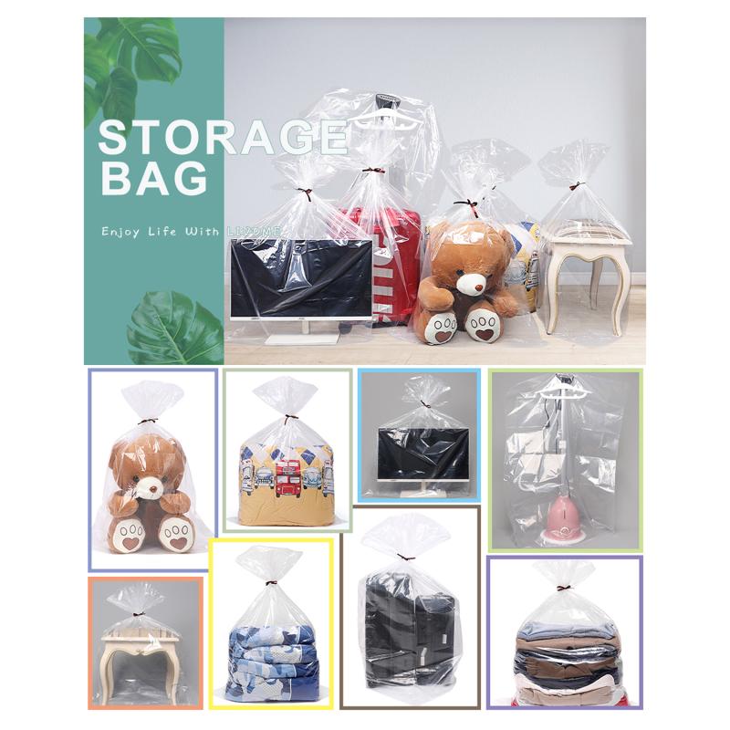 Large Transparent Inner Plastic Bags Toy Food Packag PE Low-pressure Flat Pocket Dust Moisture-proof Thin Storage Bag
