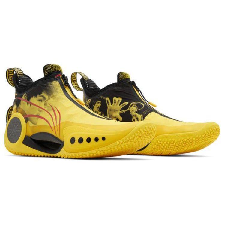 Li-Ning Мужские кроссовки Way of Wade 9 Bruce Lee желто-черные ABAR119-11