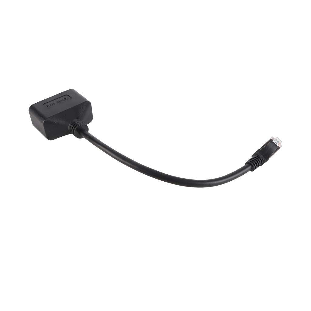 RJ45 Ethernet Adapter Cable Extension 1 to 2 Port Excellent Connection Transmission Splitter Adapter for Home Office