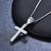 Blue Cross Necklace Womens Versatile Pendant Necklace