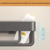 Rustproof Carbon Steel Wall-Mounted Drainage Shelf - Waterproof, Punch-Free, Multifunctional Bathroom Storage