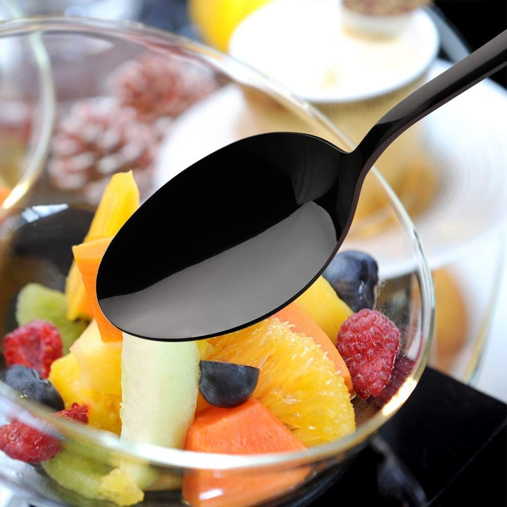 Набор матовых столовых приборов для ресторана, дома, отеля, набор столовых приборов из нержавеющей стали с сатиновой отделкой, набор столовой посуды, столовые приборы, кухонные принадлежности