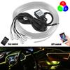 Remote Control App Control Car Interior Light Ambient Lamp 6 Meter Fiber Optic Atmosphere Lamps RGB