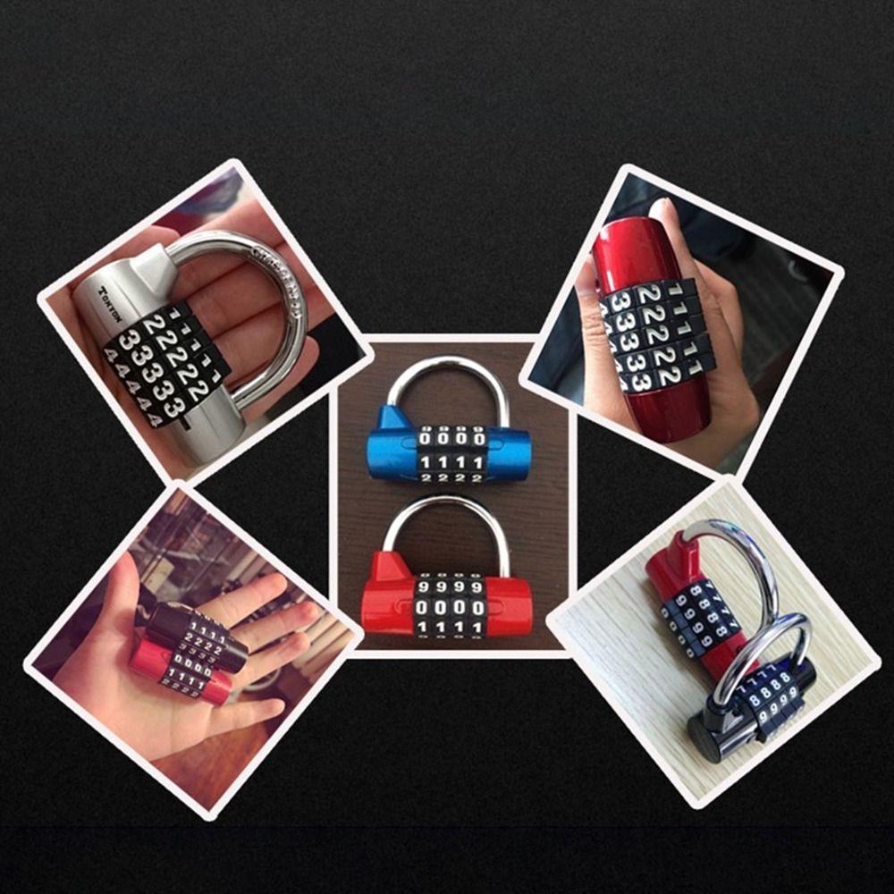 Suitcase Travel Gym Safety Coded Lock Dormitory Cabinet  Lock 4 Digit Password Lock Luggage Padlock