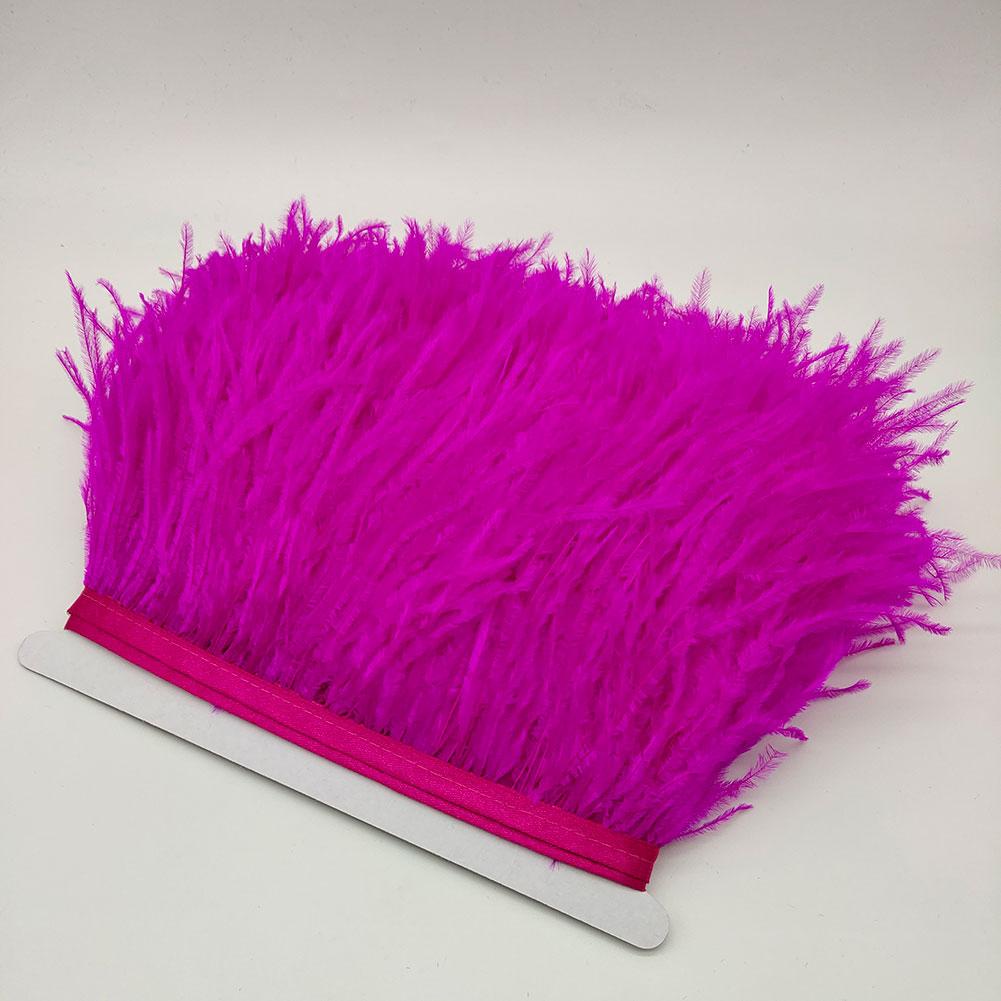 FeatherBeatiful 10Yard High Quality Ostrich Feather Trim Fringe Feather Ribbon 10-15CM/4-6Inch Width Sewing Crafts Costumes Decoration