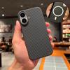 Роскошный ультратонкий чехол из углеродного волокна и кевлара для iPhone 17 Air 16 15 14 Plus 13 12 11 Pro Max, жесткий, с поддержкой Magsafe, магнитная поликарбонатная крышка