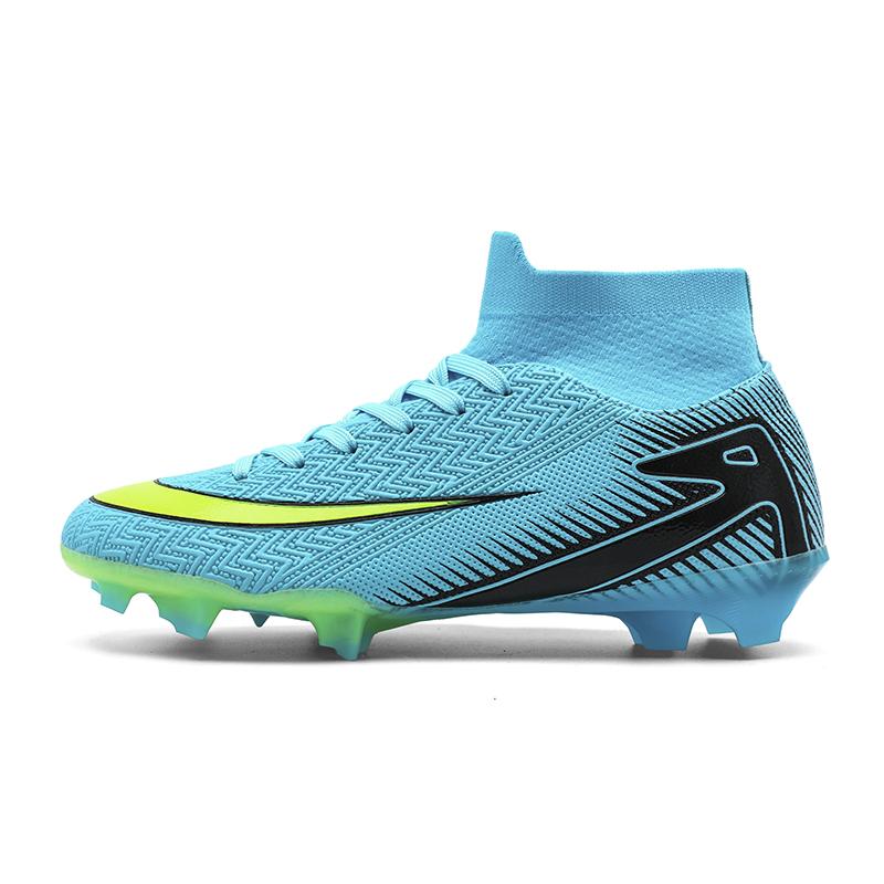 Новые мужские футбольные бутсы для зала, футбольные бутсы для матчей, с длинными шипами, кроссовки, дышащие, сверхлегкие, для тренировок, дропшиппинг