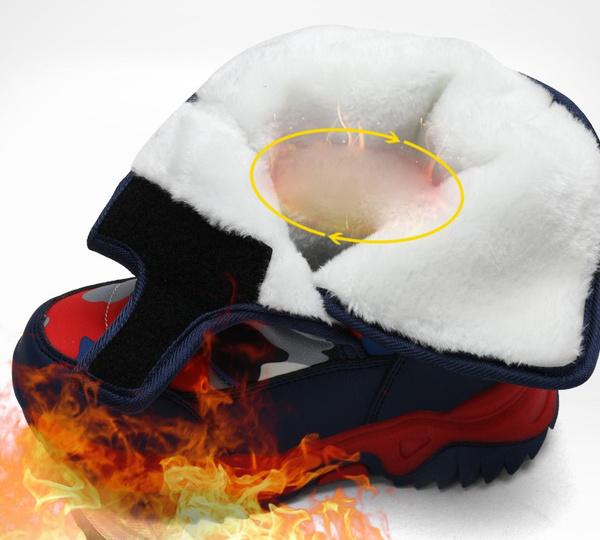 Toddler Boots Snow Comouflage Colors Child Boy Girls Casual Winter Waterproof Rain Boots Kids Winter Shoes