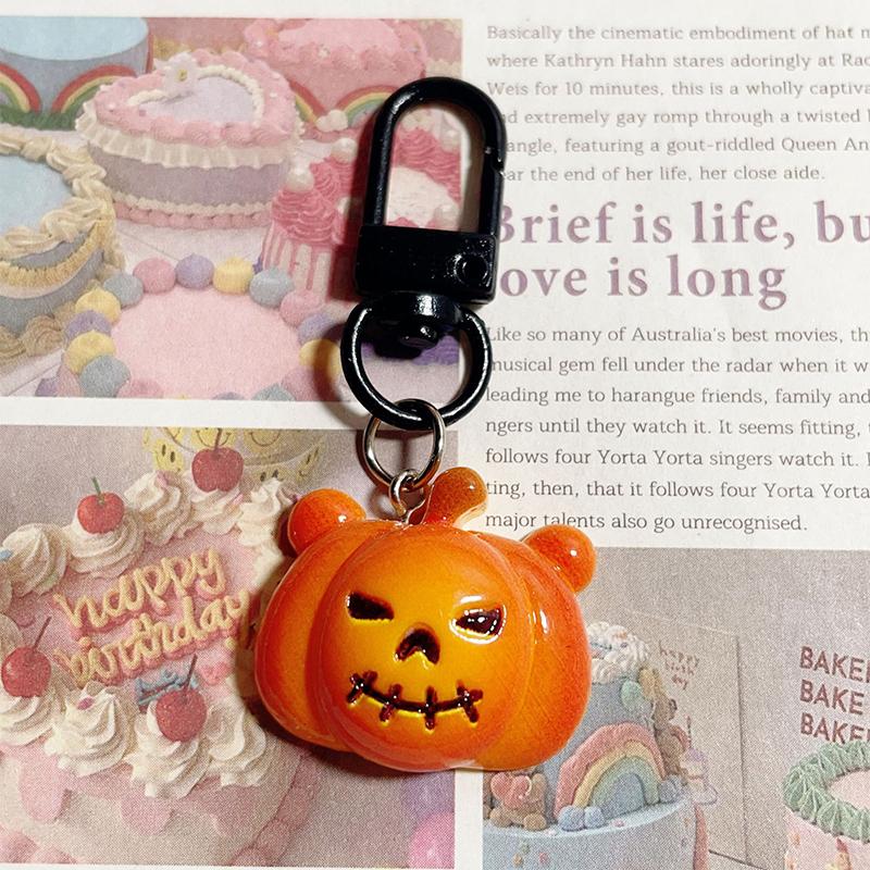 Брелок на Хэллоуин из мультфильма, милый тыквенный автомобильный брелок, сумка для наушников, подвеска, украшение, пара, друзья, подарки