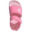 adidas Детские удобные универсальные нескользящие амортизирующие низкие сандалии Adilette, розовые IH3634