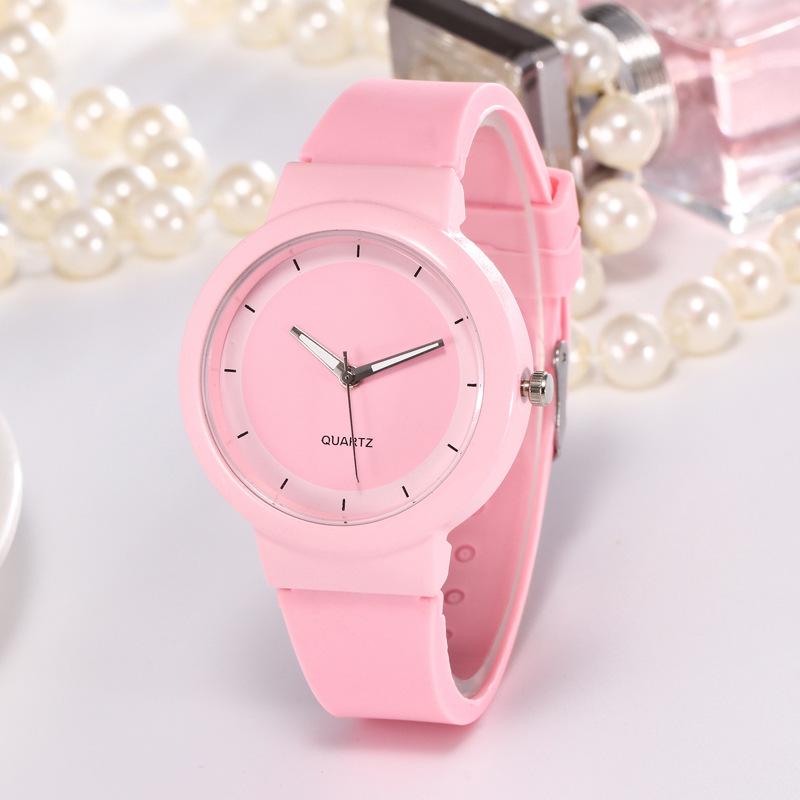 Fashion Silica Gel Strap Unisex Wristband Student Quartz Analog Watches Accessories