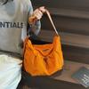 Lightweight Messenger Bag Women's Fashion Large-capacity Dumpling Bag Drawstring Versatile Shoulder Bag College Student Class Bag