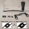KindWave Reel Handle Shaft 100mm Total Length 110mm EVA Knob Aluminum Alloy Daiwa Abu Shimano Compatible Gunmetal