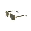 Exceptional Enamel Craftsmanship Gentleman's Square Frame Sunglasses Plate Plus Metal Eyebrow Line Frame Sunglasses Men's Black Gold