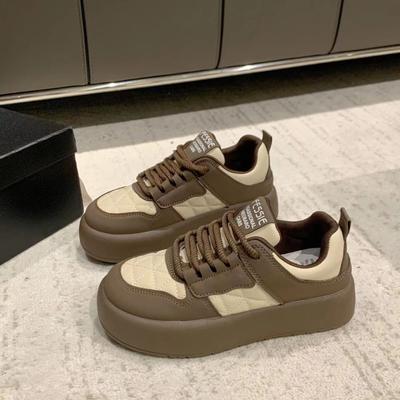 Белые туфли на платформе для детей, весенние новинки, прилив, нишевая мода, универсальные, студенческие, повседневные туфли для сноуборда