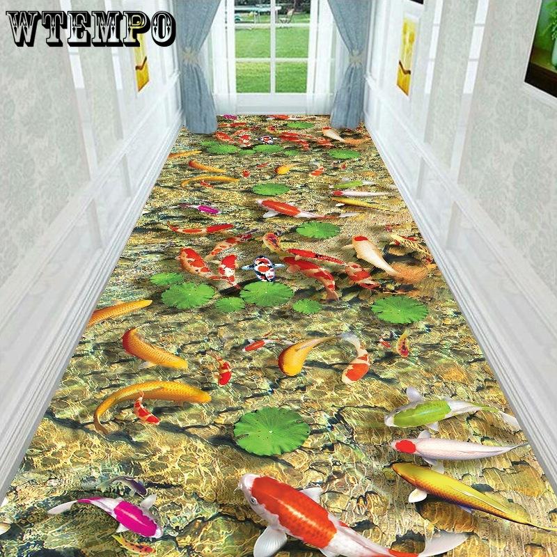 3D Corridor Carpet Minimalist Home Living Room Hallway Carpet Spliced Long Corridor Floor Mats