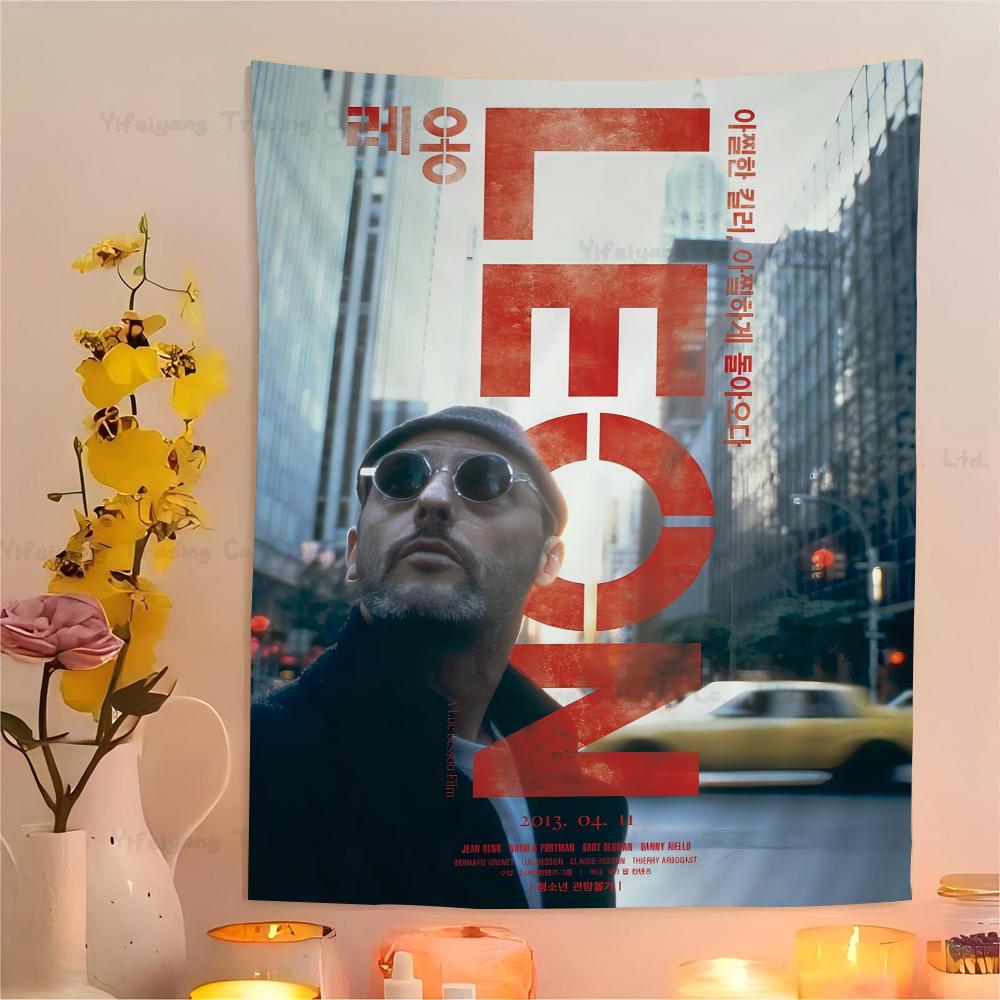 Classic Movie Leon Anime Tapestry Wall Hanging Decoration Household Wall Hanging Home Decor