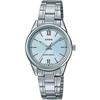 Standard Stainless Steel Pale Blue Dial 3 Hand Analog Watch LTP-V005D-2B3 Women's