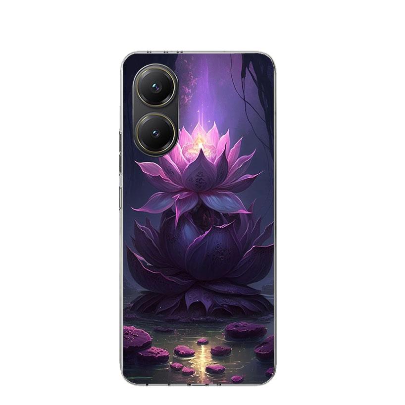 Buddhist Fire Lotus Phone Case For Xiaomi Poco X3 X5 X6 X7 X4 Nfc F7 Ultra F6 F5 Pro F4 Gt F3 M6 M5S M4 M3 Art Cover Coque Poco
