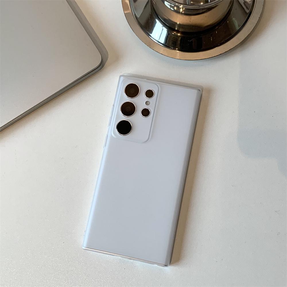 Ultra Slim Matte Case For Samsung Galaxy S24 S23 S22 Ultra Plus Simple Anti-fingerprint Translucent Hard PC Clear Cover