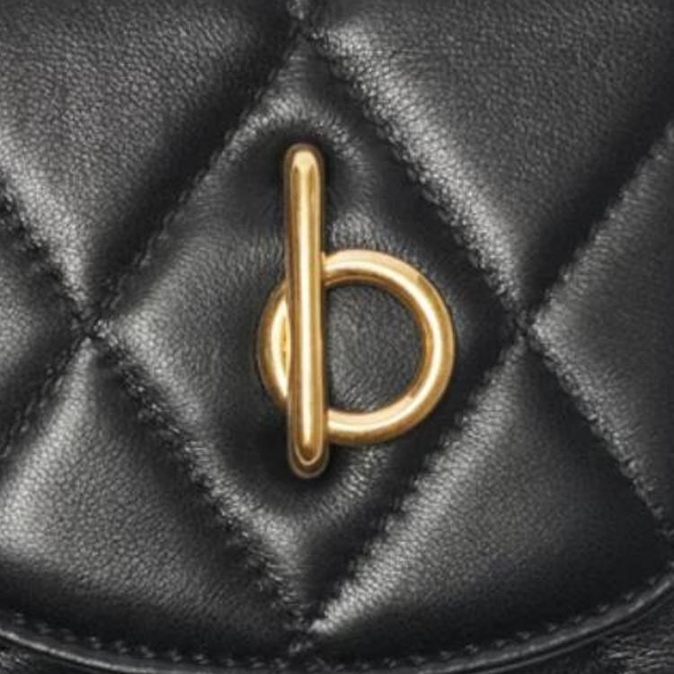 Burberry Gold Hardware Lambskin Wallet Women wallet Black 81072231