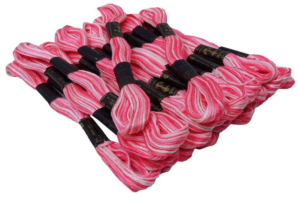 IBA Indianbeautifulart двухцветный многожильный хлопок, вышивка крестиком, ручная вышивка, нить мулине, 25 мотков, коричневый и