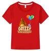 Grizzy and The Lemmings T-Shirts Girl Cartoon Print Funny Kids T Shirt Summer Children Clothes 100%Cotton Baby Boys Graphic Tee