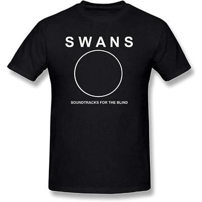 BBTHEORY jietu Футболка с принтом группы The Swans Графическая футболка Смешная футболка для мужчин