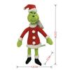 Green Shaggy Anime Figures  Christmas Decoration Green Haired Monster Figurine Adorable Plush Doll Kid Birthday Toy Gifts