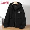 Baleno Men's Loose Fit Hooded Zipper Sweatshirt