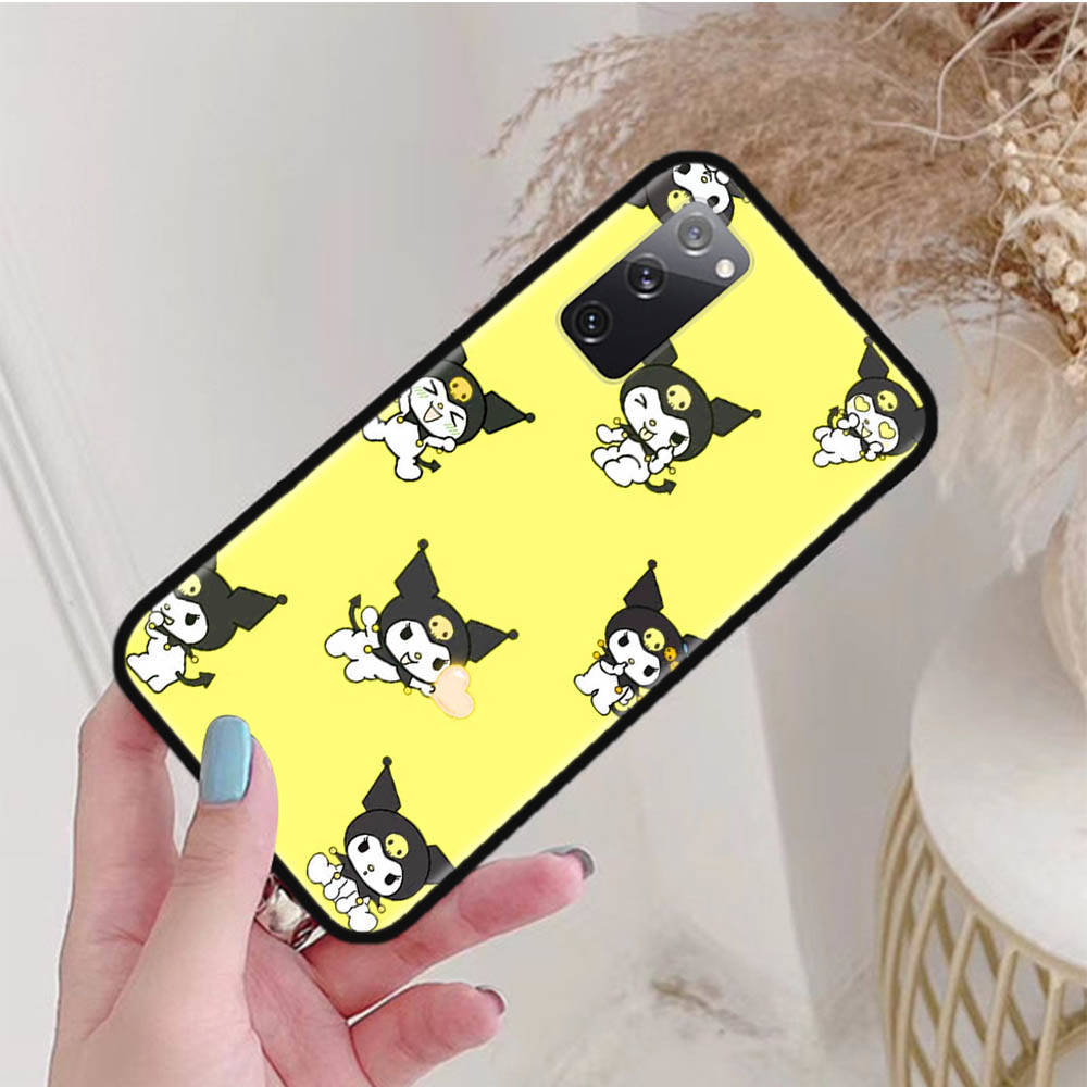 Черный чехол для Xiaomi Poco X6 X4 M5 M6 F5 F6 C65 C55 C50 C51 C40 Pro Redmi 14C A3X 13C 12C 11T 10A 9C Note 7 6 8A Plus L-16 Cute Kuromi