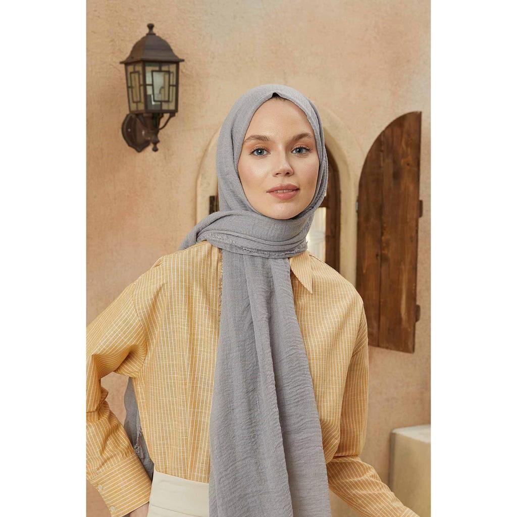 Crepe Hijab Gray