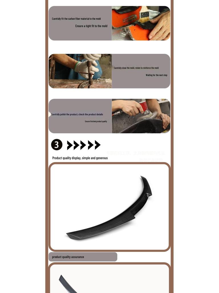 Compatible with BMW G26 M4 Style Carbon Fiber Rear Wing/spoiler (2020 Model Onwards).