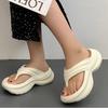 Thick Platform Women's Eva Flip Flops Summer  Thick Sole Non Slip Beach Sandals Woman Fashion Clip Toe Wedge Heel Slippers