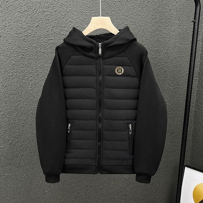 2025 Hooded Zip-up Cotton Jacket Men Women High Quality Letter Print Slim Fit Warm Coat