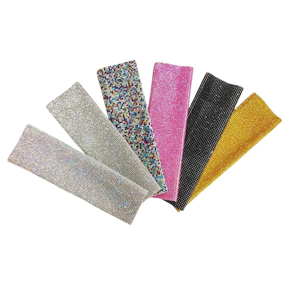 Wireless Microphone Rhinestones Microphone Cover Gold Silver Mic Handle Sleeve Stage Party