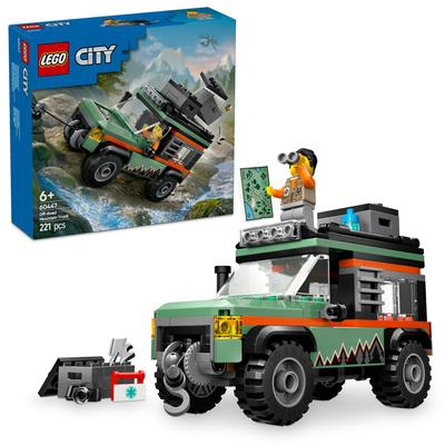 LEGO Городской полноприводный горный грузовик игрушка подарок на день рождения блок образовательный мальчики девочки дети 6 лет 7 лет 8 лет 9 лет транспортное средство автомобиль
